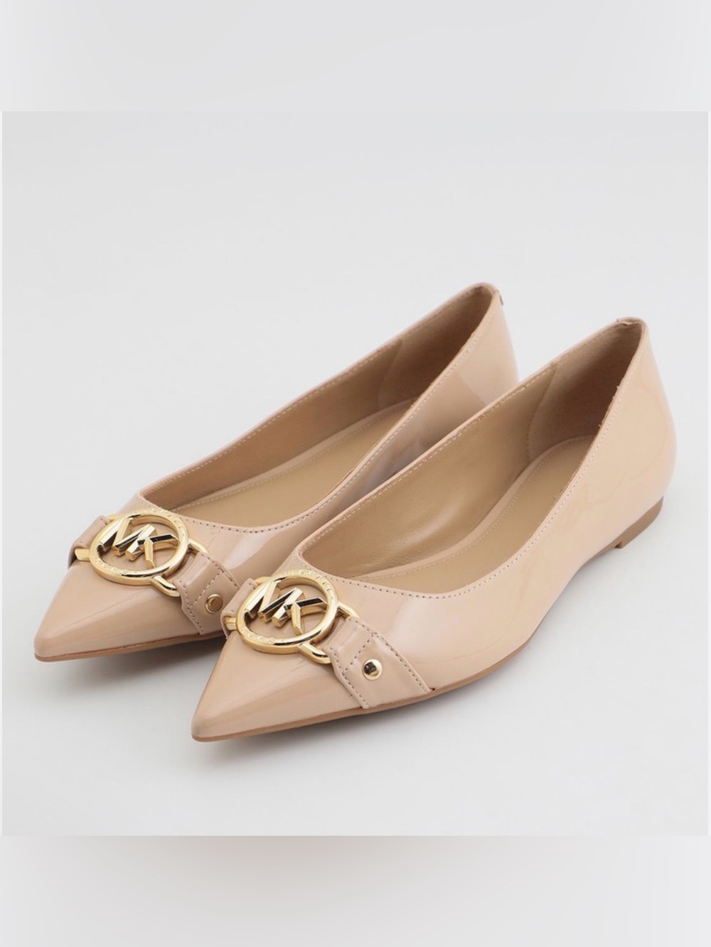 Michael Kors Rory Point Toe Ballet Flat  Neutral/ Nude Size 8.5